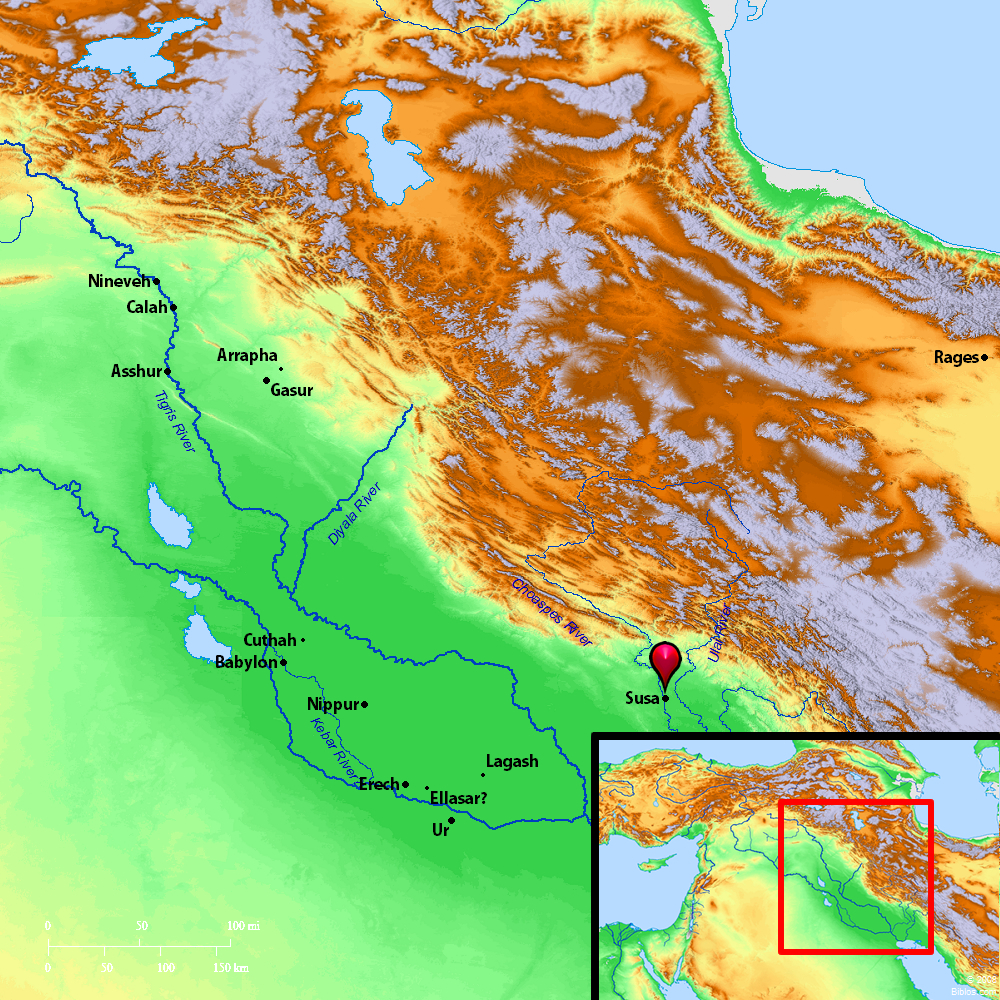Bible Map Susa